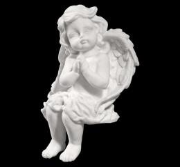 SITTING ANGEL OF SYNTHETIC MARBLE